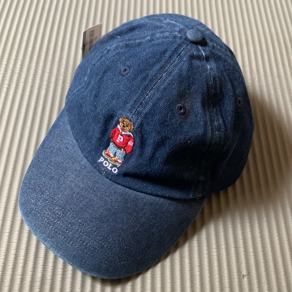Ralph Lauren Blue Denim Hat Classic Style - Picture 2 of 4